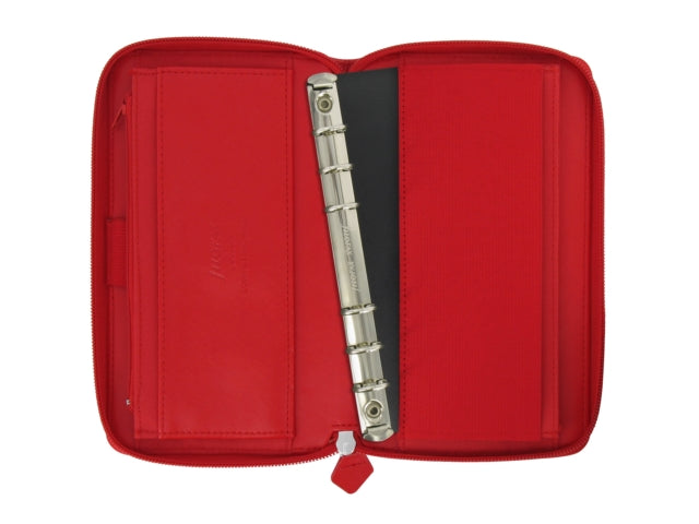 Filofax Personal Compact Zip Saffiano Organiser - Poppy-5015142234386