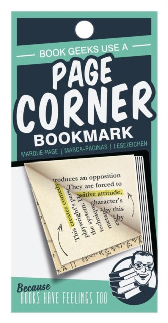 Page Corners - Book Geeks - Green-5035393375010