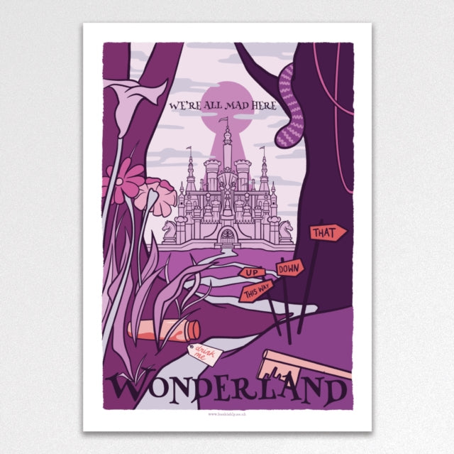 Wonderland Vintage Travel Poster A3 Art Print-5060434074515