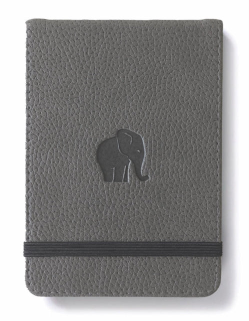 Dingbats A6+ Wildlife Grey Elephant Reporter Notebook - Grpahed-5285003136641