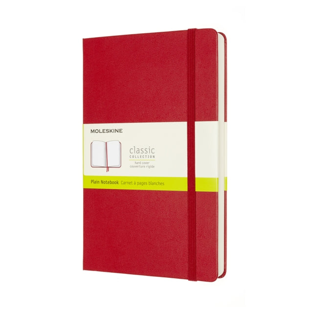 Moleskine Expanded Large Plain Hardcover Notebook : Scarlet Red-8053853606204