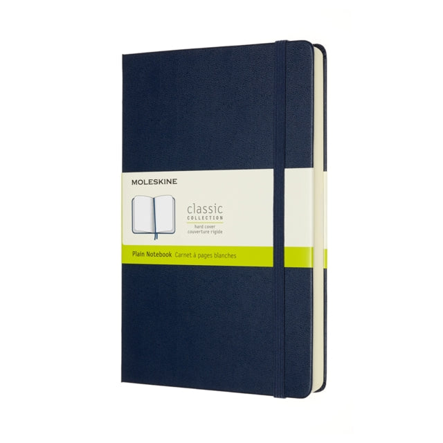 Moleskine Expanded Large Plain Hardcover Notebook : Sapphire Blue-8053853606242