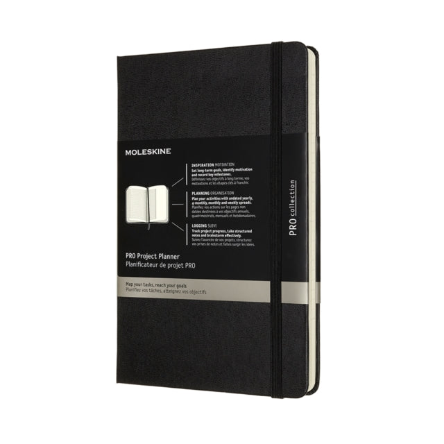 Moleskine Pro Project Planner 12 Months Large Black-8056420851366