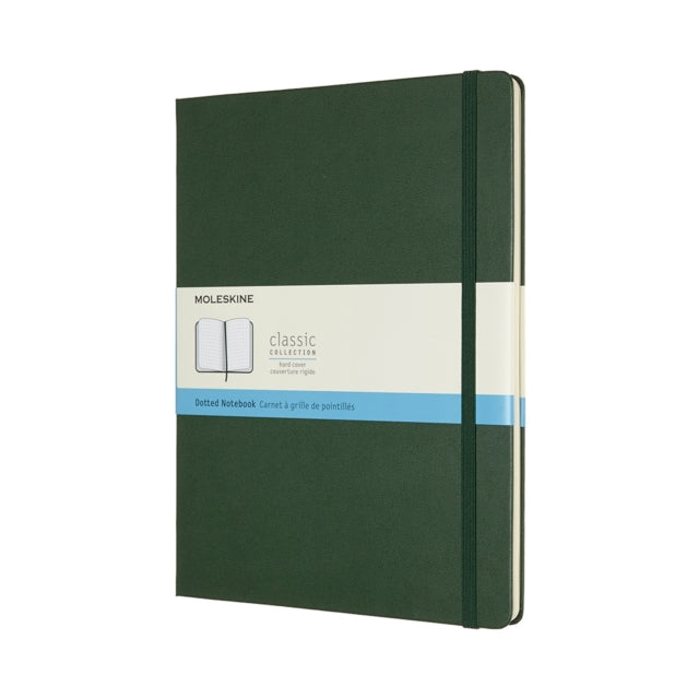 Moleskine Extra Large Dotted Hardcover Notebook: Myrtle Green-8058647629131