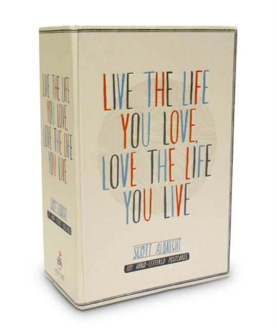 Live the Life You Love Postcard Box : 100 HAND-LETTERED POSTCARDS-9780770433017