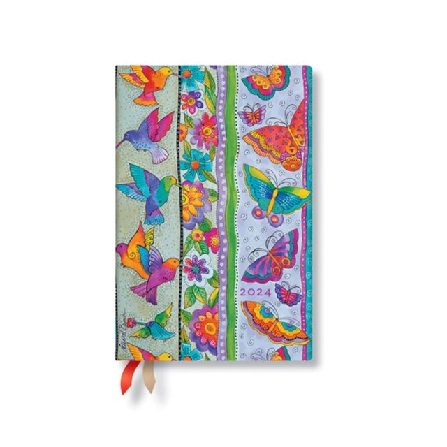 Hummingbirds & Flutterbyes (Playful Creations) Mini 12-month Dayplanner 2024-9781439704202