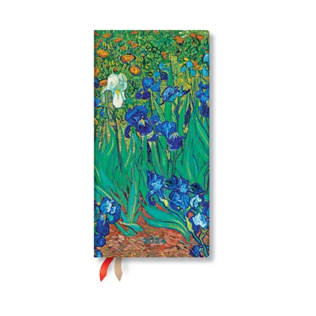 Van Gogh's Irises (Van Gogh's Irises) Slim 12-month Dayplanner 2024-9781439706657