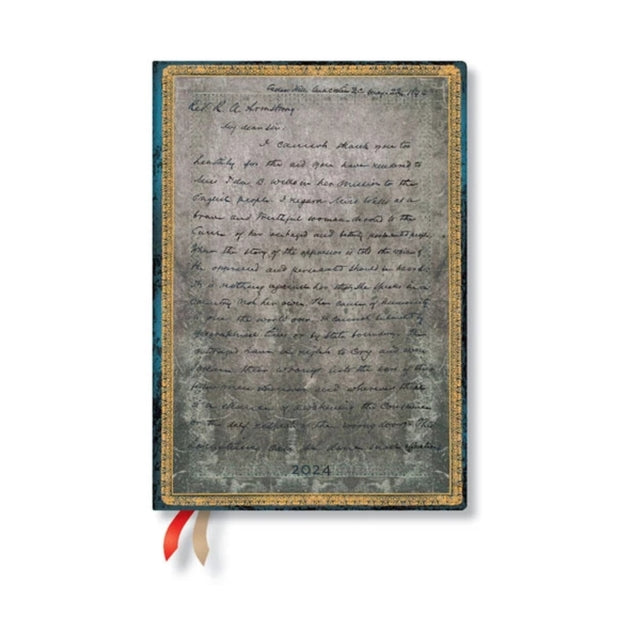 Frederick Douglass, Letter for Civil Rights (Embellished Manuscripts Collection) Midi 12-month Dayplanner 2024-9781439706893
