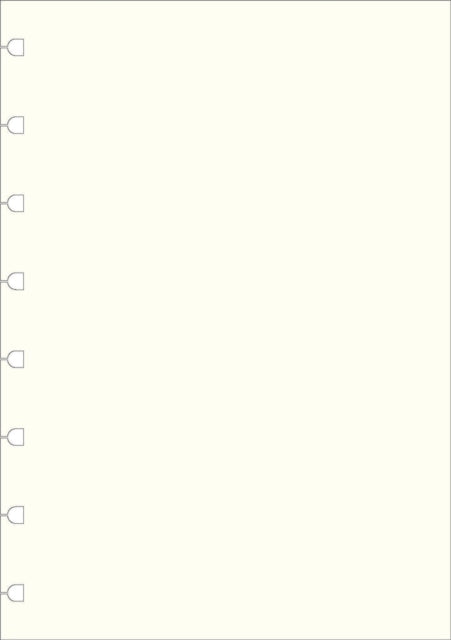 Filofax A5 Notebook refill - plain paper white-9781472618634