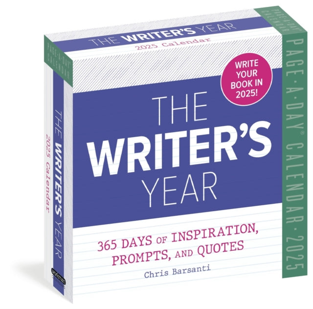 Writer's Year Page-A-Dayr Calendar 2025 : 365 Days of Inspiration, Prompts, and Quotes-9781523525812