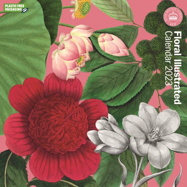 Royal Botanic Gardens Kew, Floral Illustrated Square Wall Calendar 2023-9781529823578