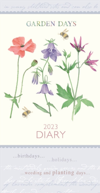 Garden Days Slim Deluxe Diary 2023-9781529823899