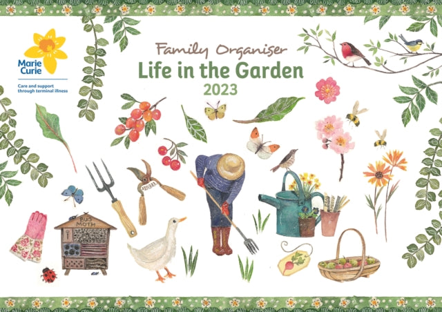 Marie Curie, Life in the Garden Month-to-View A4 Planner Calendar 2023-9781529827590