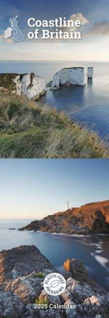 Coastline of Britain Slim Calendar 2025-9781529842050