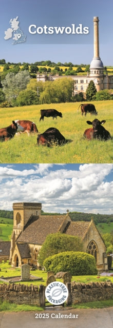 Cotswolds Slim Calendar 2025-9781529842074