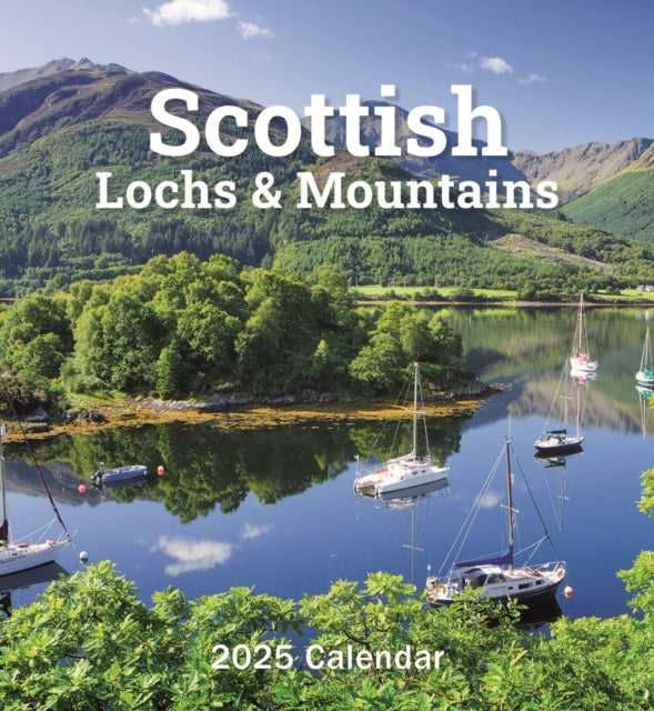 Scottish Lochs & Mountains Mini Easel Desk Calendar 2025-9781529842661