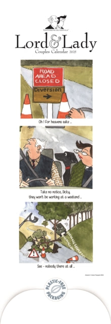 Tottering By Gently, Lord & Lady Couples Planner Slim Calendar 2025-9781529843286