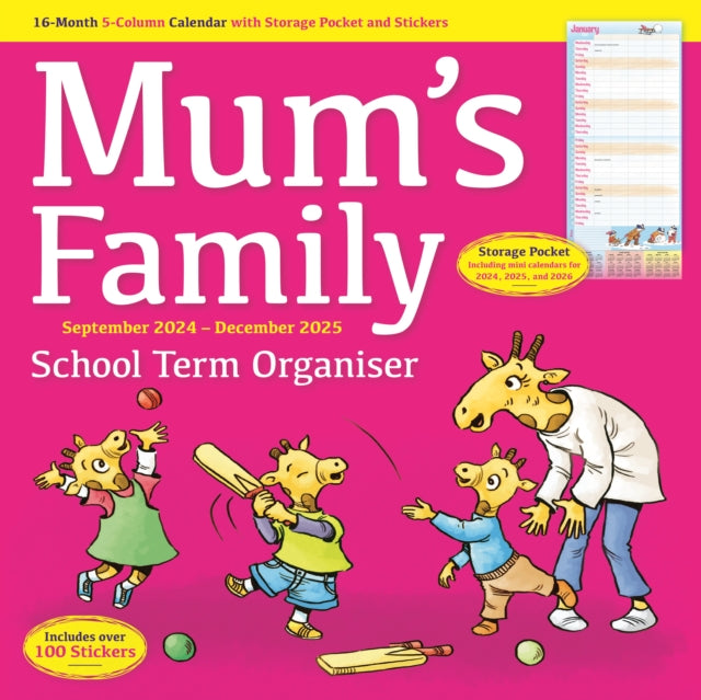 Mums Family Organiser Planner Wall Calendar 2025-9781529845037