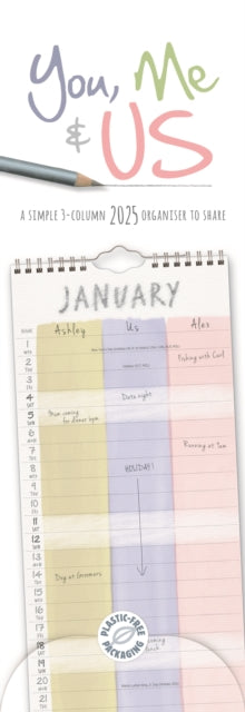 You, Me and Us Planner Slim Calendar 2025-9781529845761
