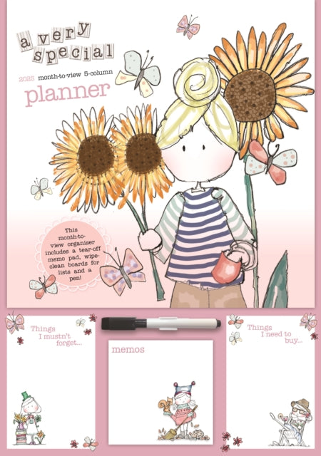 Tracey Russell Deluxe Planner A3 Calendar 2025-9781529845938
