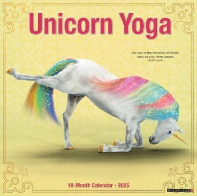 Unicorn Yoga 2025 12 X 12 Wall Calendar-9781549245213
