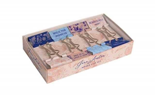 Jane Austen: Floral Patterns Binder Clips : Set of 8-9781647222307