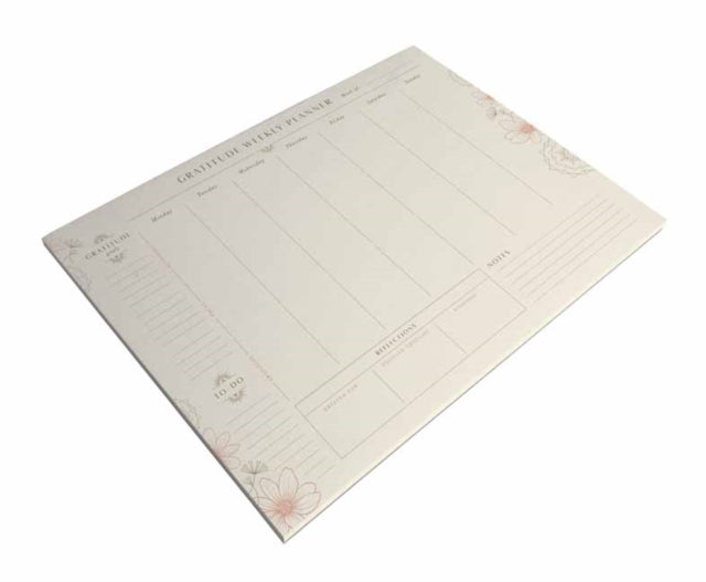 Gratitude Weekly Planner Notepad-9781647223960