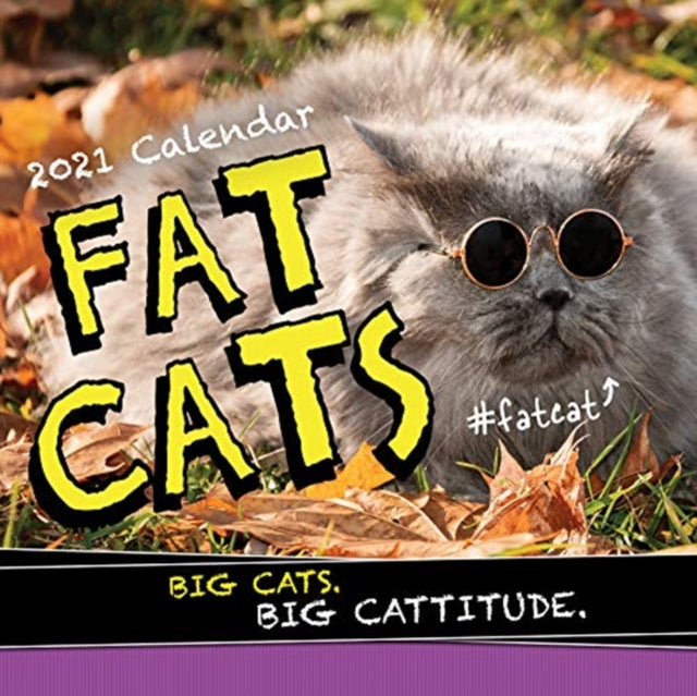 2021 Fat Cats Wall Calendar : Big Cats. Big Cattitude.-9781728206479
