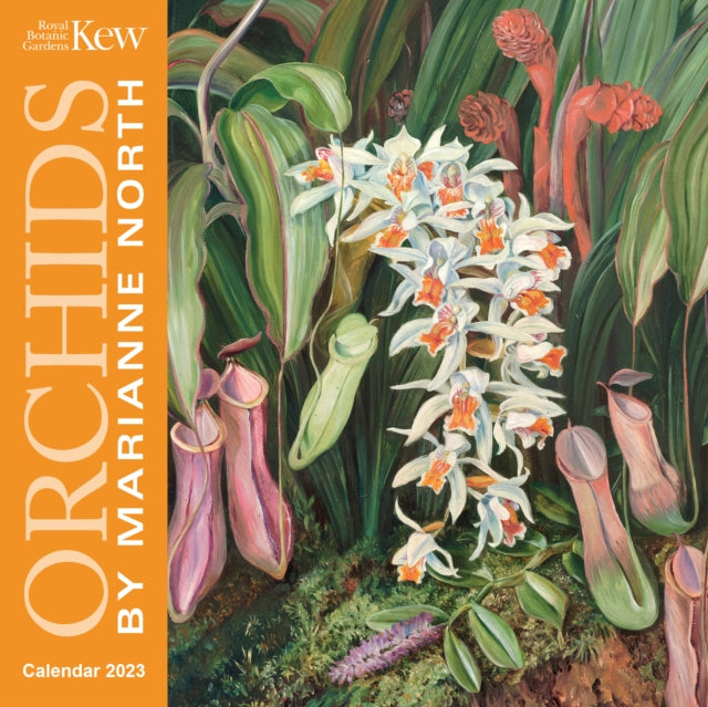 Kew Gardens: Orchids by Marianne North Mini Wall Calendar 2023 (Art Calendar)-9781804171080