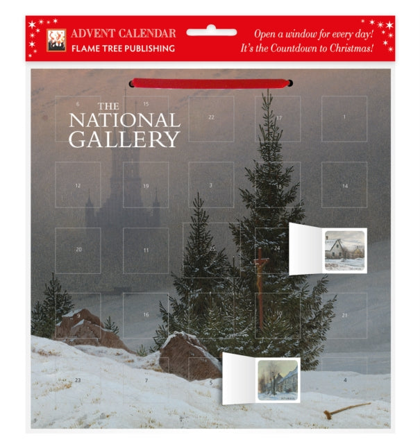 National Gallery: Trafalgar Square at Christmas Advent Calendar (with stickers)-9781804171578