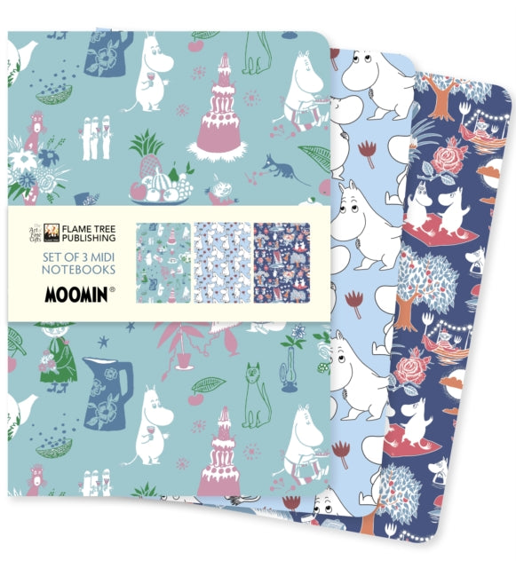 Moomin Classics Set of 3 Midi Notebooks-9781804176788