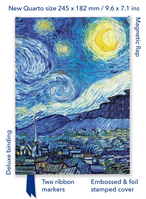 Vincent van Gogh: The Starry Night (Foiled Quarto Journal)-9781804178744