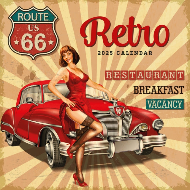 Retro 2025 Square Wall Calendar-9781804425947