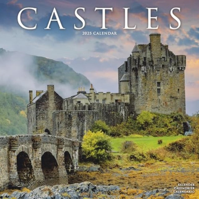 Castles Calendar 2025 Square Scenic Wall Calendar - 16 Month-9781804604595