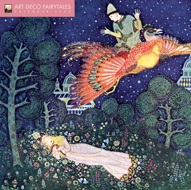 Art Deco Fairytales Wall Calendar 2025 (Art Calendar)-9781835620038