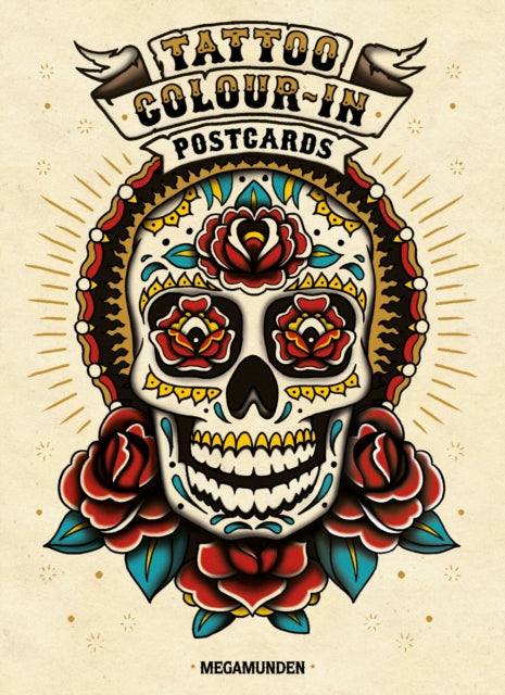 Tattoo Colour-In Postcards-9781856699587