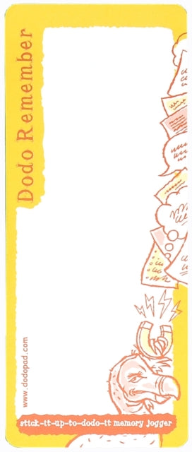 Dodo Remember Magnetic Notes and Lists Pad : Stick-it-Up-to-Dodo-it Memory Jogger-9781903001820