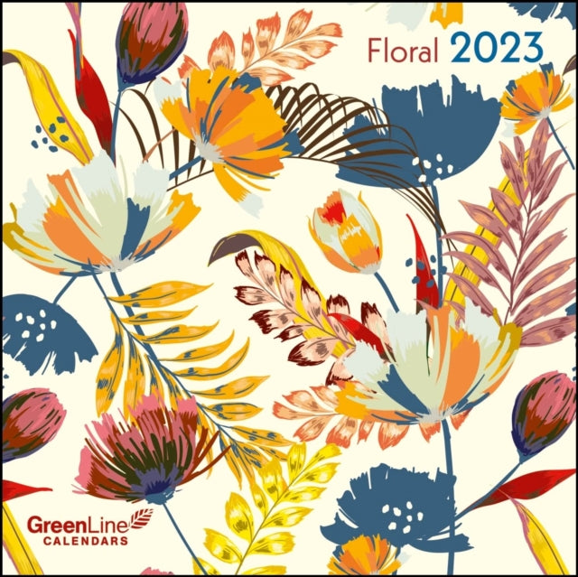 FLORAL GREENLINE GRID CALENDAR 2023-4002725981240
