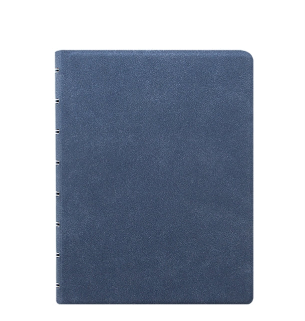 Filofax A5 refillable notebook blue suede-5015142283889