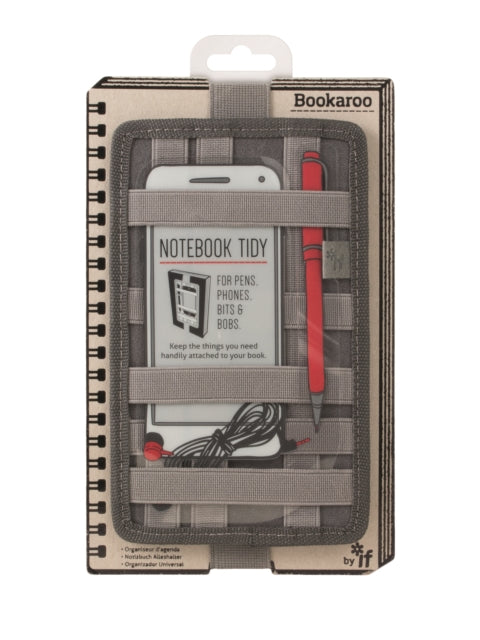 Bookaroo Notebook Tidy - Charcoal-5035393409029