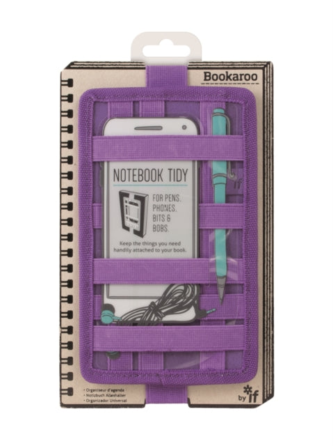 Bookaroo Notebook Tidy - Purple-5035393409043
