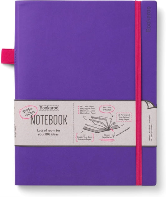 Bookaroo Bigger Things Notebook Journal - Purple-5035393536435