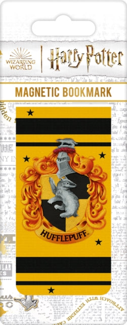 Harry Potter (Colourful Crest Hufflepuff) Magnetic Bookmark-5050293651859
