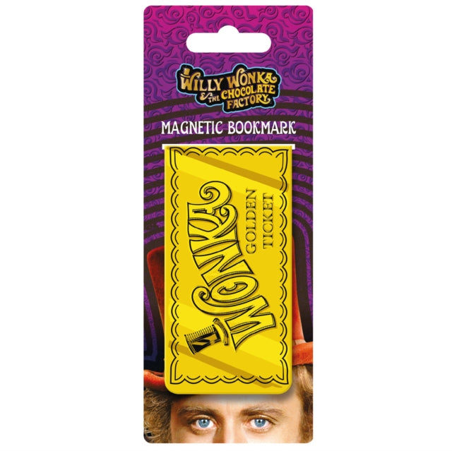 Willy Wonka & The Chocolate Factory (Golden Ticket) Magnetic Bookmark-5050293651941