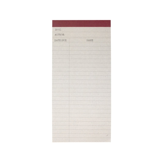 Memo Pad - Pulteney Press (Library Card)-5055453409769