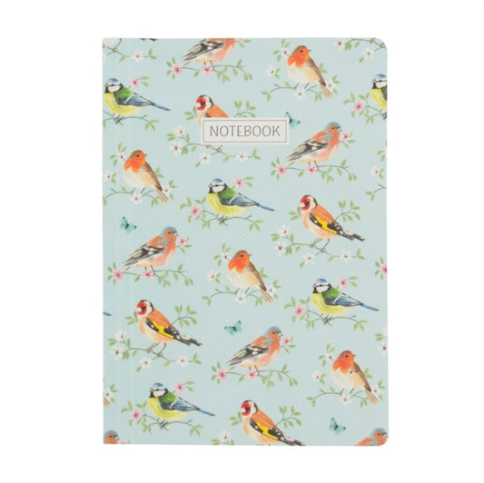Sass & Belle Garden Birds A5 Notebook-5055992738627