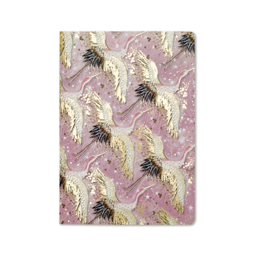 Opium A5 Notebook Pink Flock-5055998332379