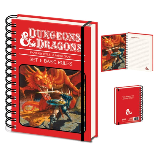 DUNGEONS & DRAGONS (BASIC RULES) A5 WIRO NOTEBOOK-5056480392215