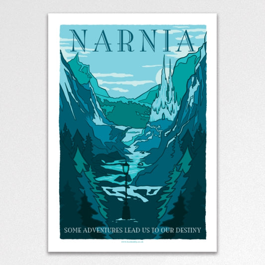 Narnia Vintage Travel Poster A3 Art Print-5060434074492