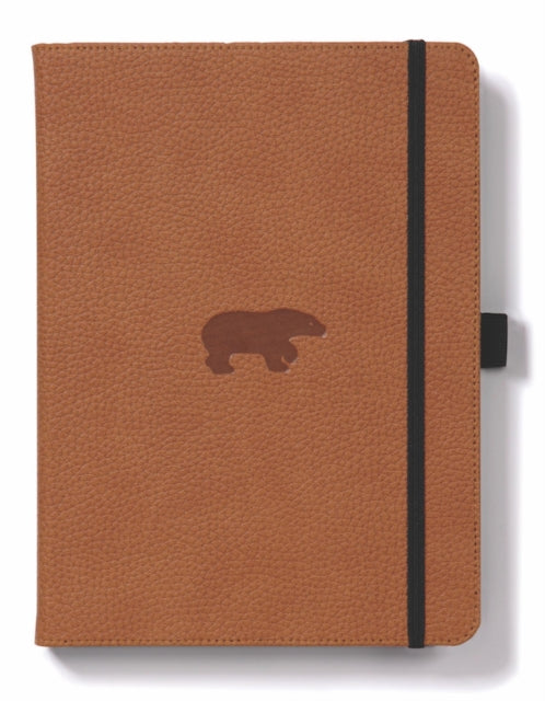 Dingbats A5+ Wildlife Brown Bear Notebook - Graph-5285003131226